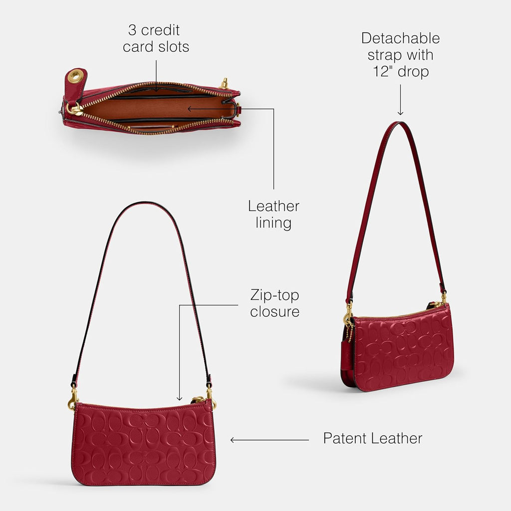 Coach Women's Patent Signature Leather Penn