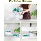 Icasa Trash Bag And Dishwasher Pod Dispenser - 3 In 1 Clear Storage Bins Holder For 13/30/33 Gallon Garbage Bags, Laundry Detergent Pods & Tabs, Under Sink Organizer For Kitchen And Laundry Room