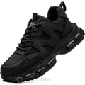 Hogent Steel Toe Shoes For Women Men Wide Non Slip Composite Work Sneakers Indestructible Comfortable Safety Tennis Shoes Lightweight Breathable Construction Sneakers Puncture Proof Ergonomic Design