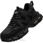 Hogent Steel Toe Shoes For Women Men Wide Non Slip Composite Work Sneakers Indestructible Comfortable Safety Tennis Shoes Lightweight Breathable Construction Sneakers Puncture Proof Ergonomic Design