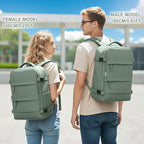 Coowoz Travel Backpack For Women Men,Carry On Backpack,Hiking Backpack Waterproof Outdoor Sports Rucksack Casual Daypack Travel Essentials(Olive Green)