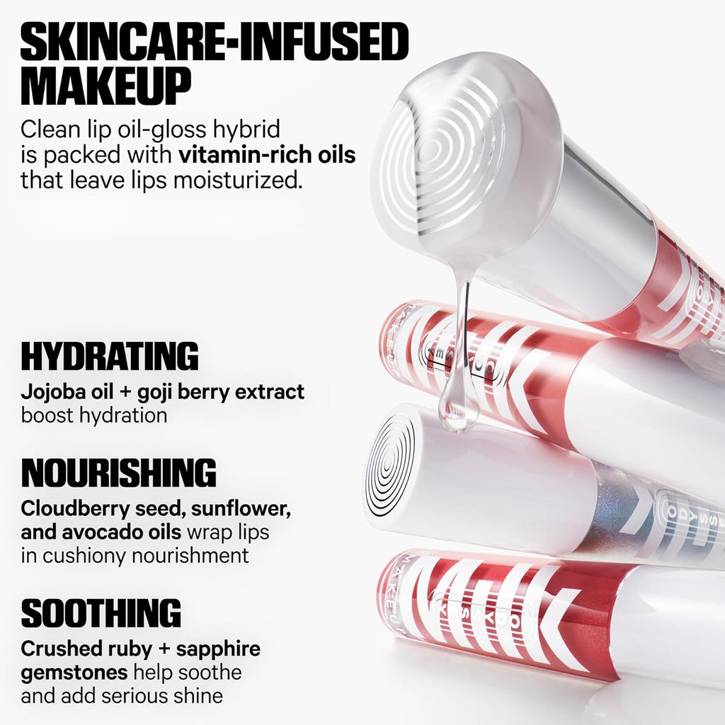 Milk Makeup Odyssey Lip Gloss – Non-Sticky, Hydrating + Sheer-Tinted Gloss with Long-Lasting, High Shine Finish – Vegan Formula Nourishes with Jojoba Oil