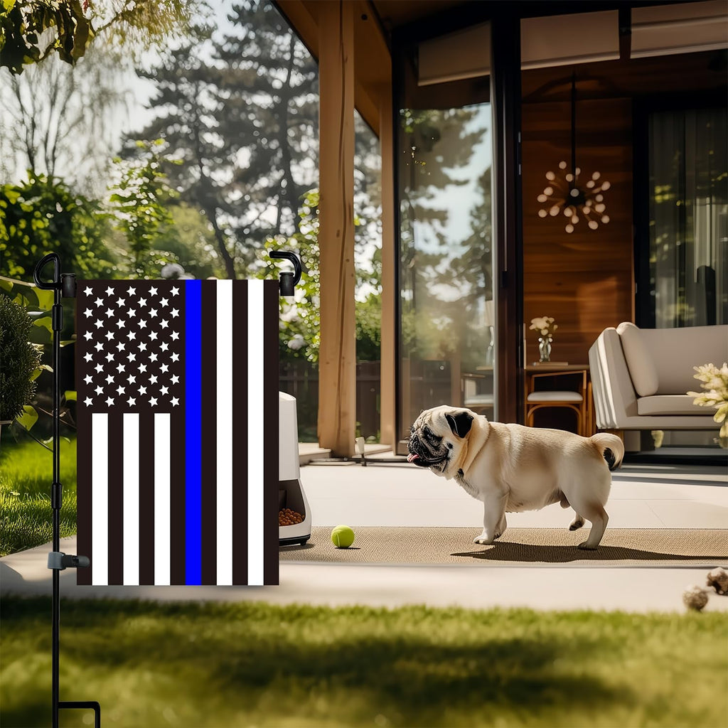 Garden Flag Pole Stand Holder, Garden Flags For Outside With Flag Stopper And Clip Waterproof Powder-Coated Paint For Flag Pole Holder For Outside House,Yard Flags For Outside