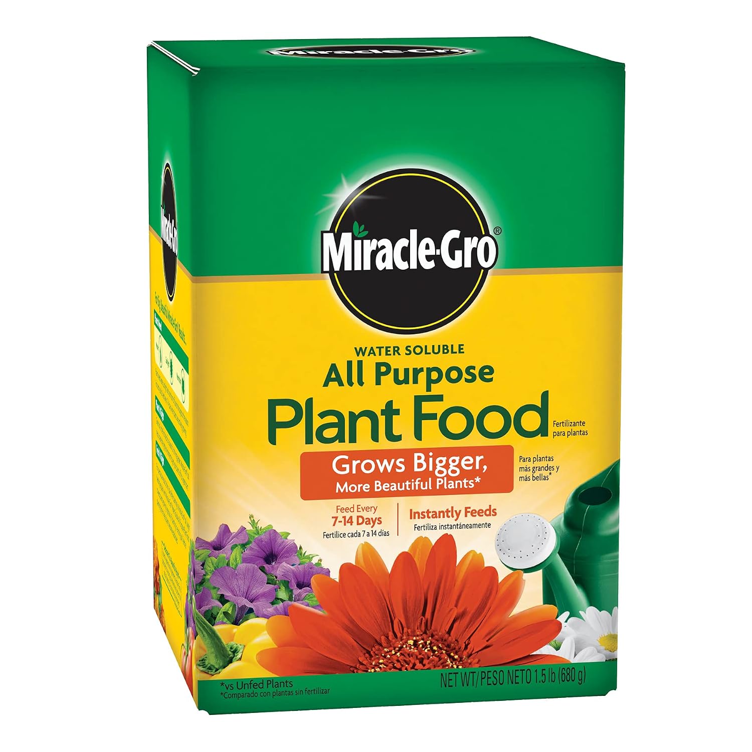 Miracle-Gro Water Soluble All Purpose Plant Food, 1.5 Lbs. | Fertilizer For All Indoor Or Outdoor Plants Including Roses, Flowers, Vegetables, Houseplants, Trees, And Shrubs