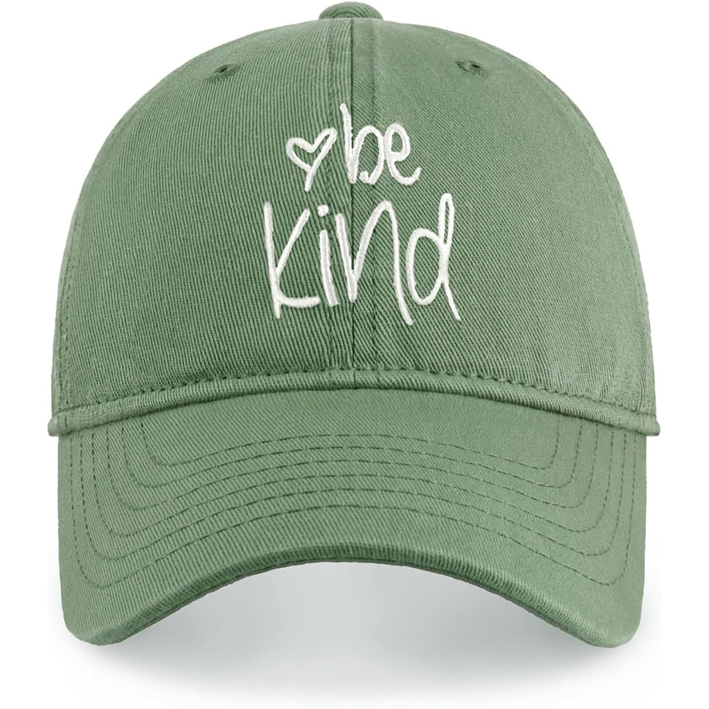 CHOK.LIDS Be Kind Trendy Womens Baseball Cap Unisex Fashion Cotton Polo Style Fun Inspirational Saying Seasonal Headwear