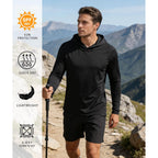 5 Pack Mens Upf 50+ Sun Protection Hoodie Long Sleeve Uv Spf Fishing Shirts Lightweight Running Rash Guard Sun Shirt
