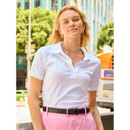 Jerzees Women'S Dri Power Cotton Blend Short Sleeve Polo Shirts, Moisture Wicking For All Day Comfort