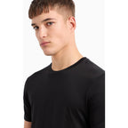 Armani Exchange Men'S Solid Colored Basic Pima Crew Neck