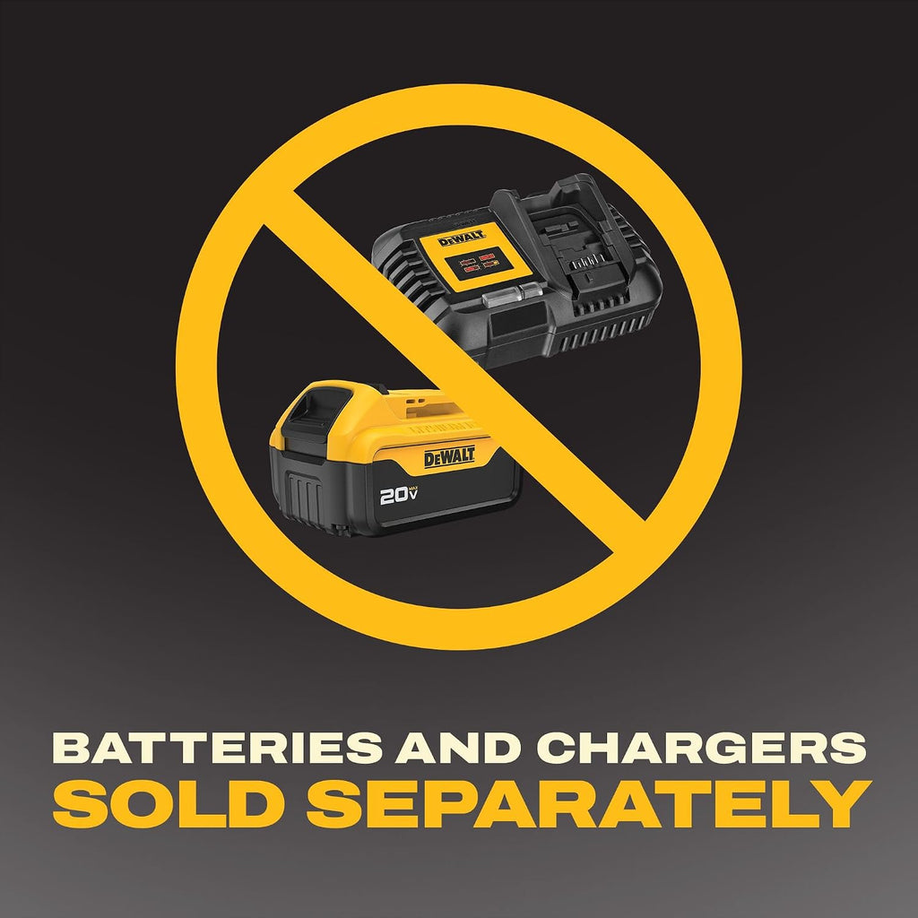 Dewalt 20V Max Portable Fan, Battery Powered Rechargeable Cordless Shop Fan, Up To 4.5 Hrs Runtime, Variable Speed, 650 Cfm, Tool Only (Dce512B)