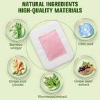 10PCS Deep Cleansing Foot Pads, Adhesive Sheets for Foot and Body Care Better, Natural Ginger Powder Bamboo Vinegar Foot Patches, Relieve Stress, Improve Sleep and Relaxation