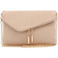 Envelope Wristlet Clutch Crossbody Bag With Chain Strap