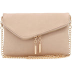Envelope Wristlet Clutch Crossbody Bag With Chain Strap