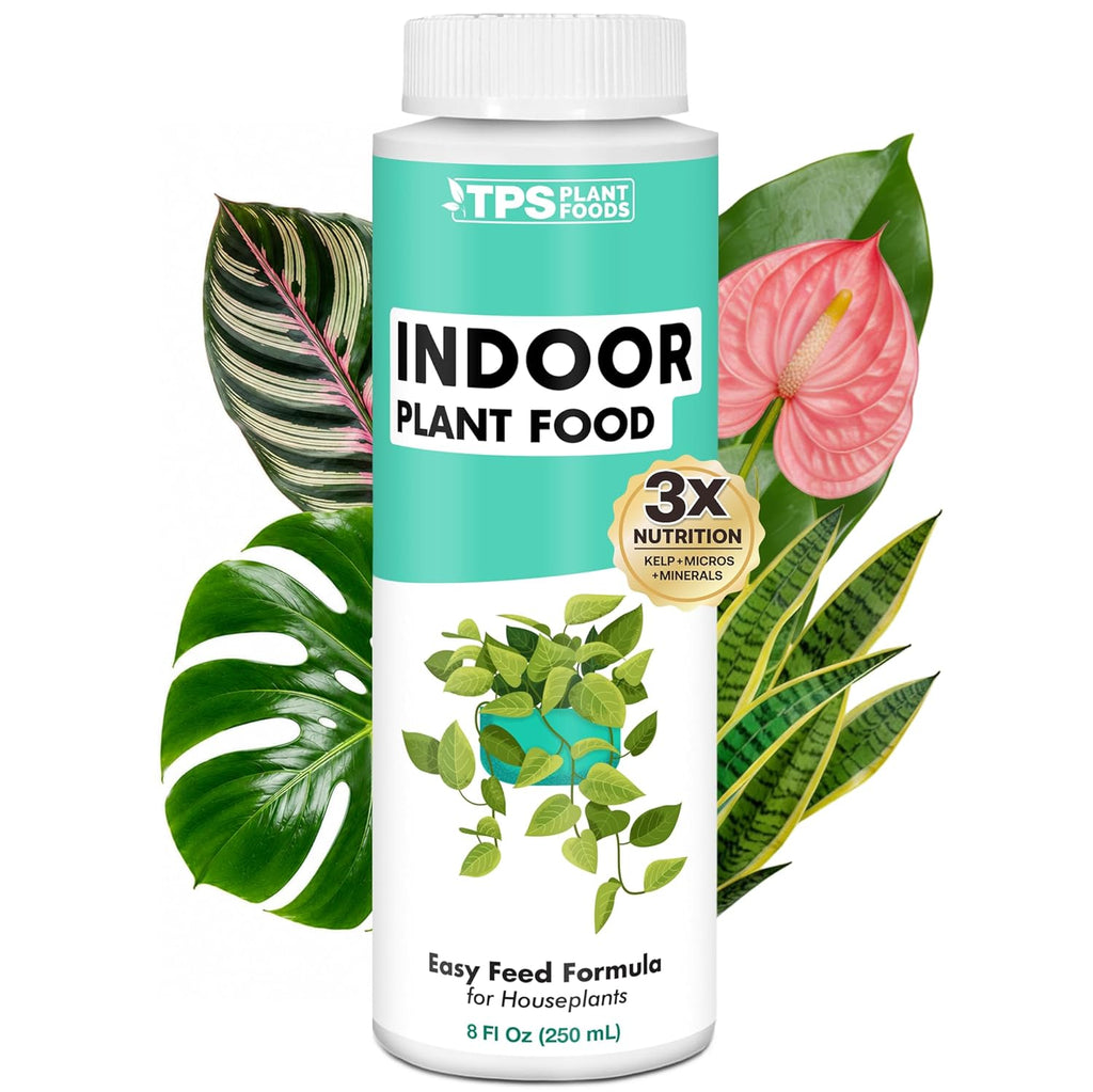Indoor Plant Food – Liquid Fertilizer For Houseplants, New Growth, Greener Leaves, And Strong Roots, 8Oz