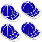 Haiou Hat Washer Cage - Protect Shape & Prevent Damage In Washing Machine/Dishwasher, Fits All Baseball Caps，White (4 Pack)