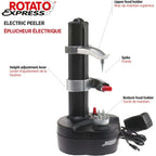 Starfrit Rotato Express Electric Peeler - 2 Spare Blades - Safe & Easy To Use - Effortlessly Peels Vegetables And Fruit