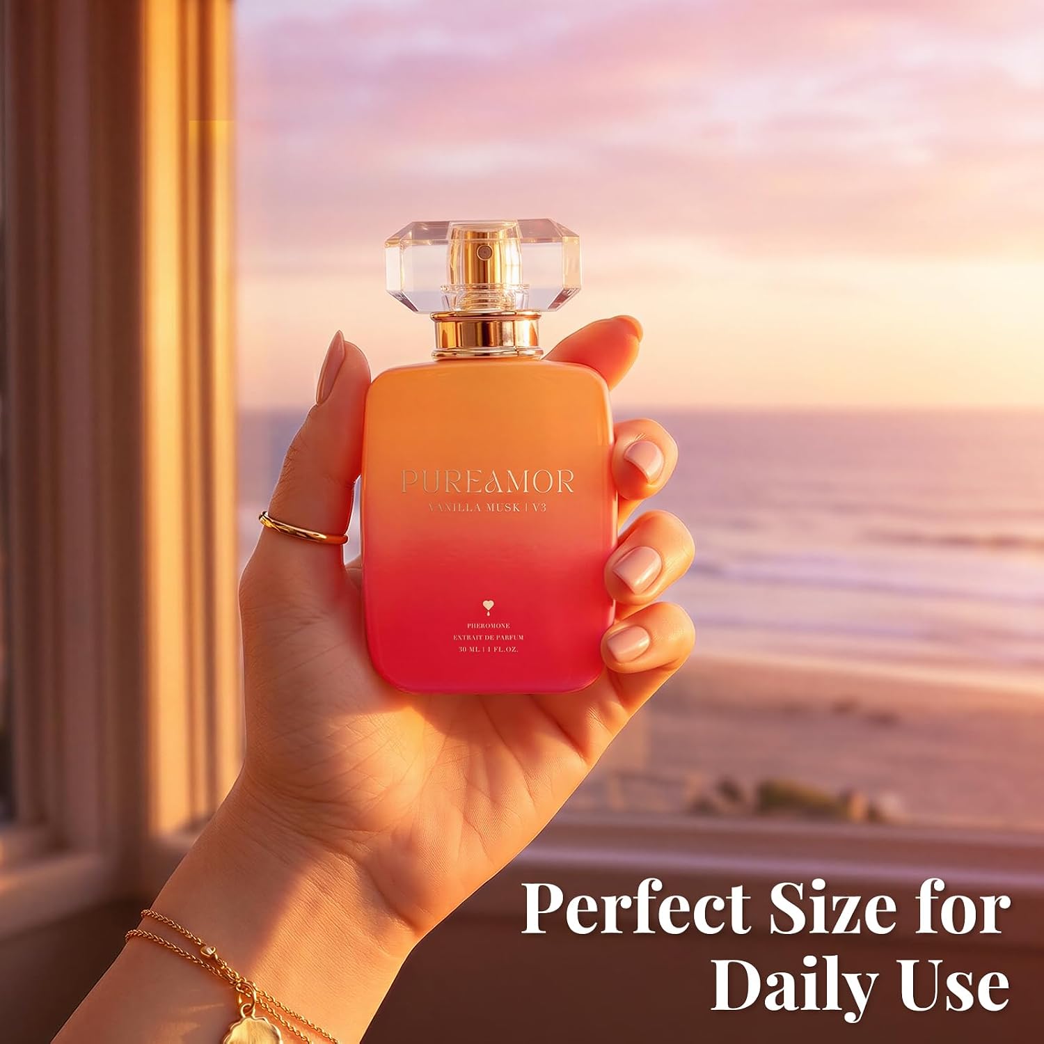 Pheromone Perfume For Women, Vanilla Musk Extrait De Parfum - Long Lasting Warm Cozy Vanilla Scent, 30% High Concentration, Full Size Fragrance Spray, 1.0 Oz / 30 Ml