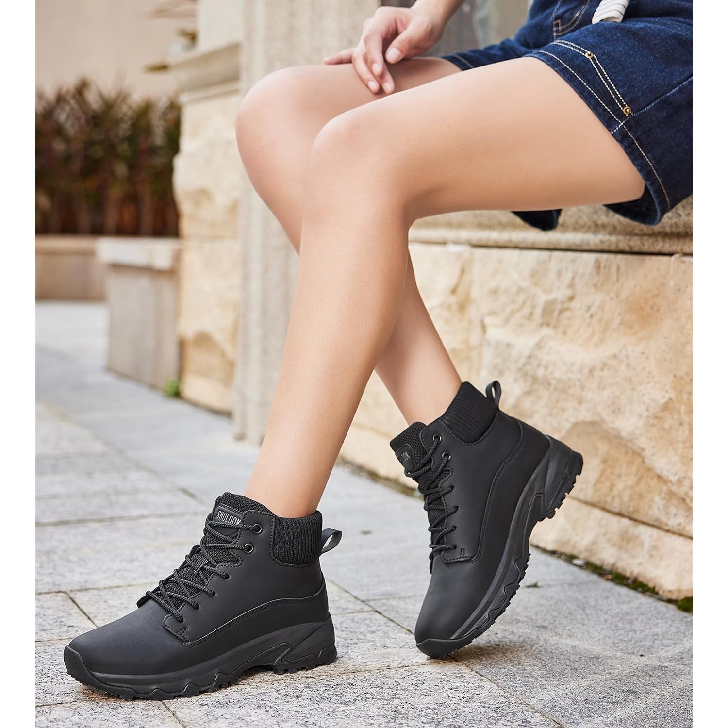 Non Slip Work Boots For Women Slip-Resistant Shoes Waterproof Food Service Chef Kitchen Restaurant Working Casual Comfortable Ankle Boot Outdoor Walking Booties Sneakers