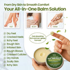 VITAL AFFAIR Tea Tree Oil Balm – Soothing Care for Rashes, Athlete’s Foot, Jock Itch, Bug Bites, Folliculitis, Cracked Feet, Dry, Flaky, Irritated Skin – For All Ages & Sensitive Skin - 2 oz