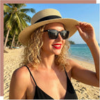 Polarized Sunglasses for Women Men Classic Retro Sun Glasses UV400 Protection Black, Gradient Brown, Champagne