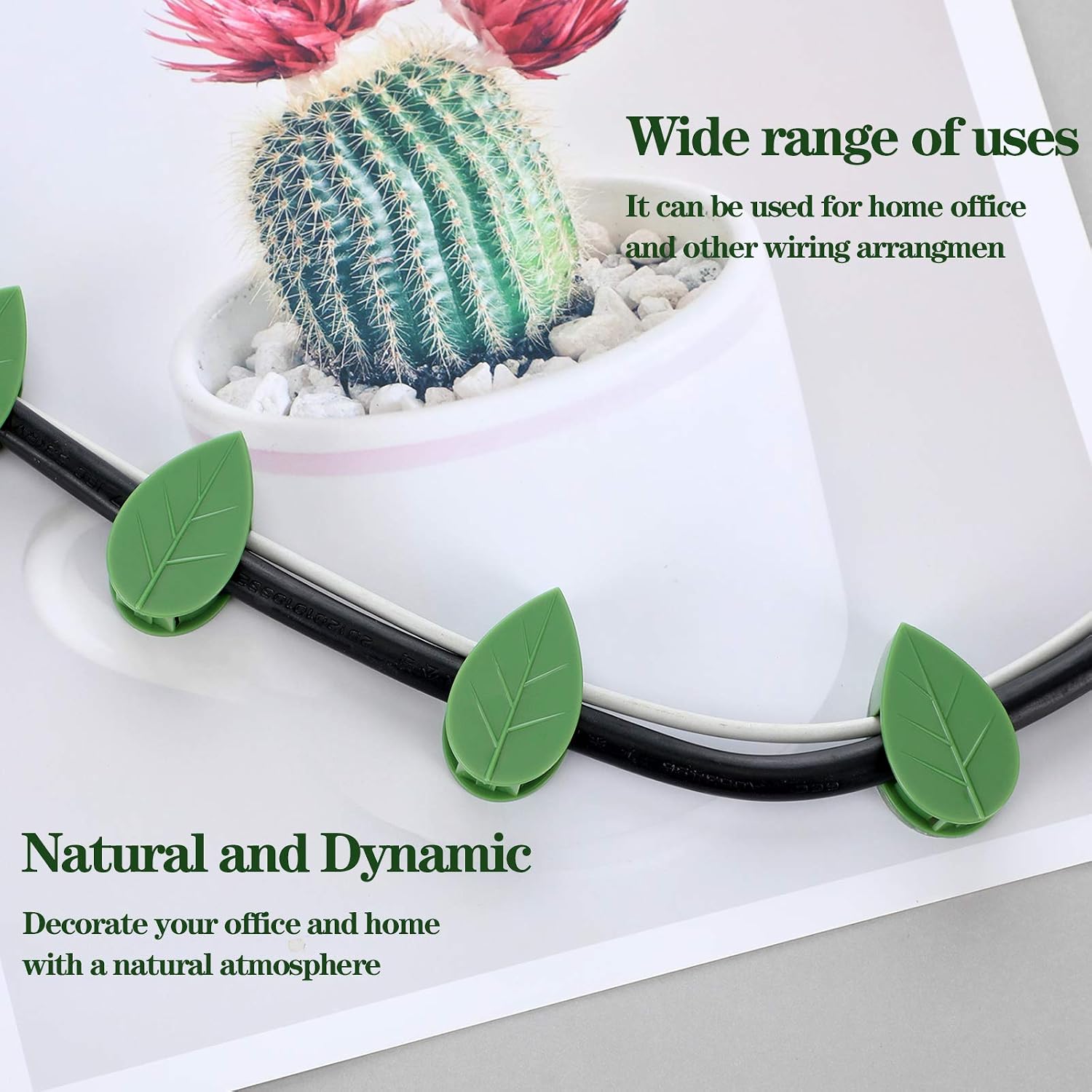 Geiserailie 60 Plant Climbing Clips Wall Fixture With 72 Stickers For Vine | Invisible Leaf Traction Fixer, Self-Adhesive Hook, Indoor Outdoor Use, Decoration, Clear Acrylic Sticker