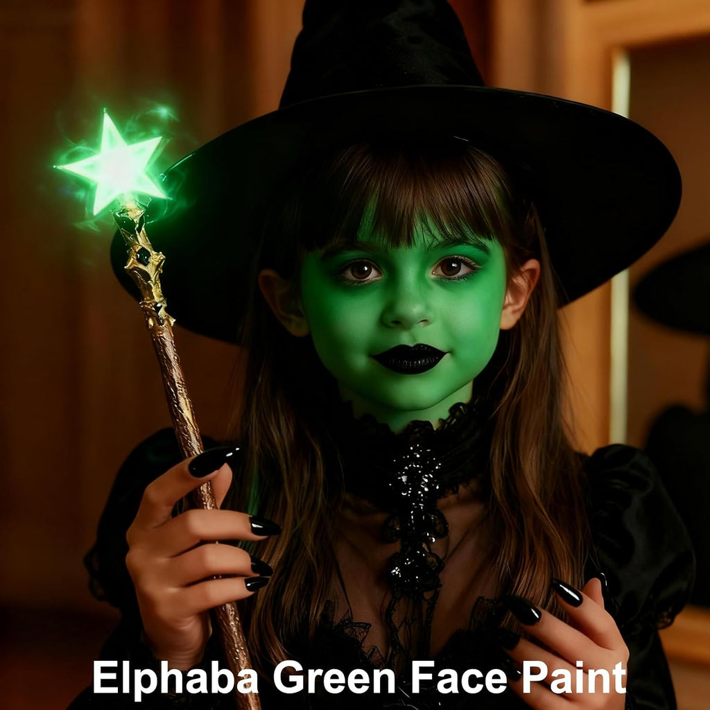 9 Colors Face Body Paint Set,1.01X9Oz/Box,Water Based Washable Face Paint For Adult Kid,Elphaba Green Face Paint,Safe Body Paint For Skin,Red White Blue Face Painting Kit For Halloween Makeup