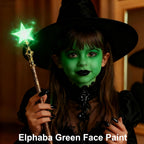 9 Colors Face Body Paint Set,1.01X9Oz/Box,Water Based Washable Face Paint For Adult Kid,Elphaba Green Face Paint,Safe Body Paint For Skin,Red White Blue Face Painting Kit For Halloween Makeup