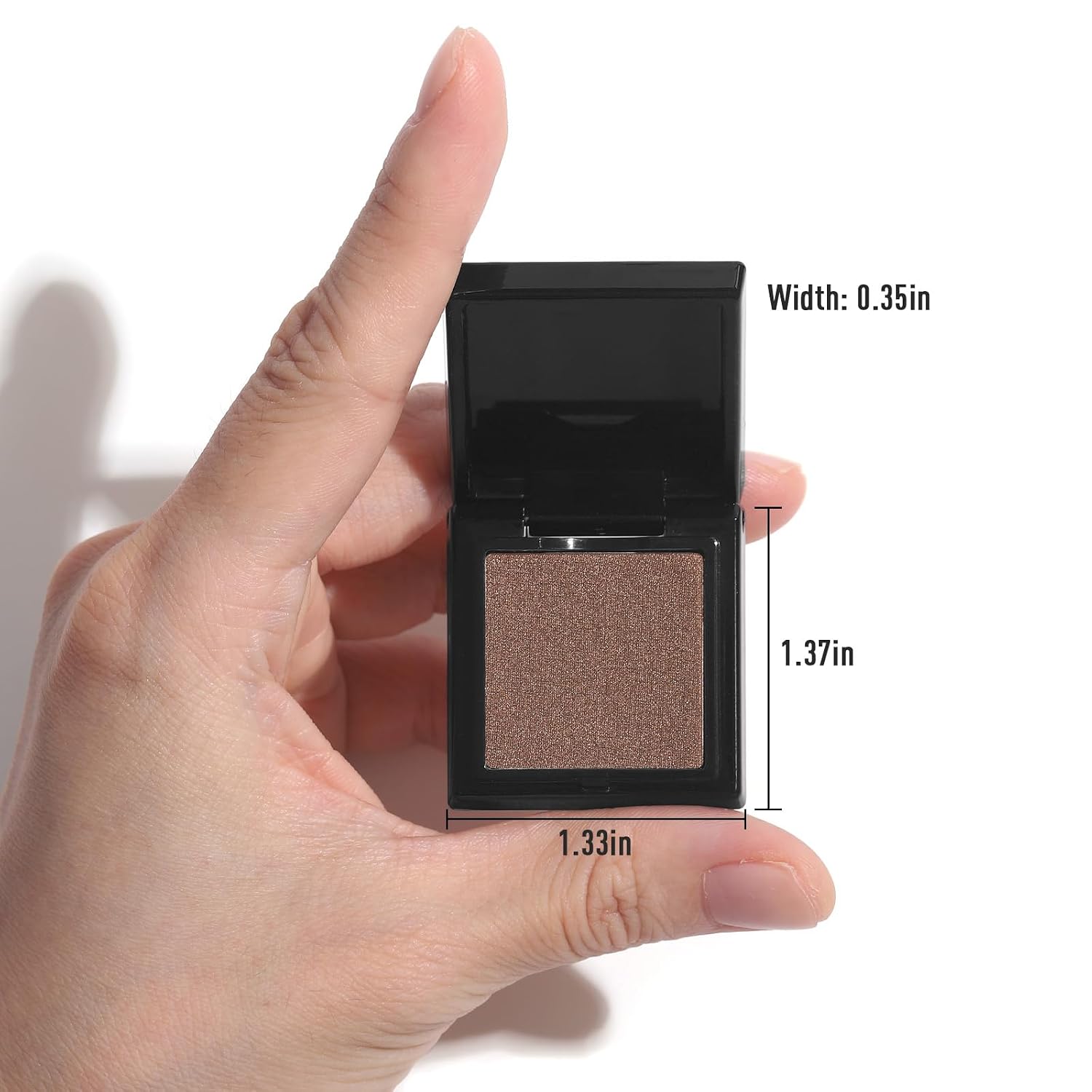 Ucanbe Tapestry Taupe Single Eyeshadow Palette, Highly Pigmented Shimmer Eye Shadow Powder, Professional Long-Lasting Waterproof Makeup Palette