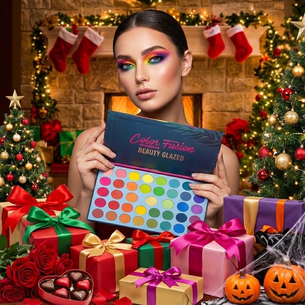 Bestland 39 Color Rainbow Eyeshadow Palette - Professional Makeup Matte Metallic Shimmer Eye Shadow Palettes - Ultra Pigmented Powder Bright Vibrant Colors Shades Cosmetics Set