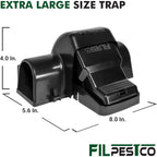 Large Rats Traps, Mouse Traps, Tunnel Snap Trap, 4 Count
