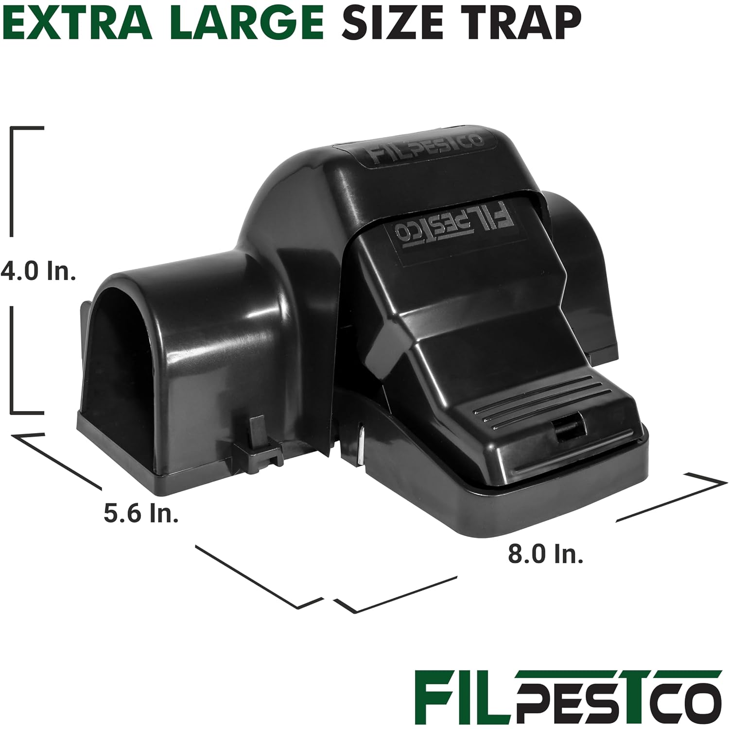 Large Rats Traps, Mouse Traps, Tunnel Snap Trap, 4 Count