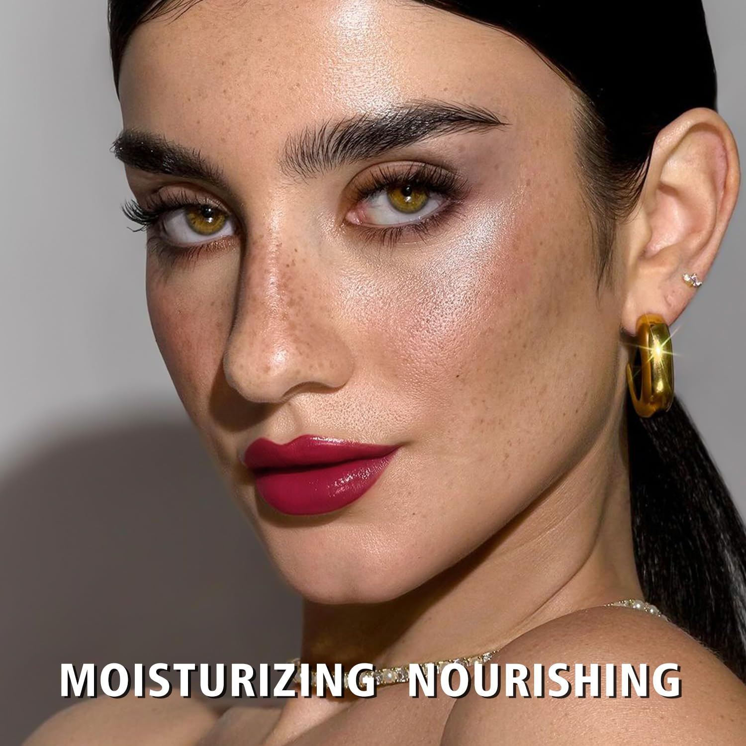 MAKI YIKA Moisture Dark Berry Lipstick for Women Hydrate Tinted Lip Balm for Mother's Day Dry Cracked Lips Sheer Lipstick Lip Tinted Glossy Finish,MA049 Blush Berry