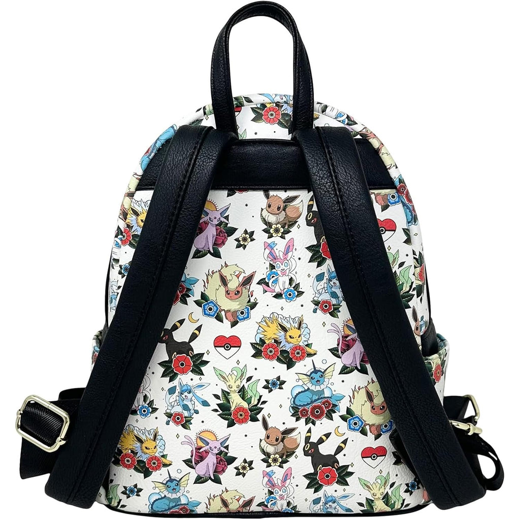 Loungefly Pokemon Eeveelutions Tattoos Print Womens Shoulder Bag Handbag Purse