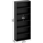 Ironck Bookshelves And Bookcases Floor Standing 6 Tiers Display Storage Shelves 70 In Tall Bookcase Home Decor Furniture For Home Office, Living Room, Bed Room
