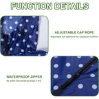 Hooded Rain Ponchos For Adult - Rain Coat And Rain Jacket With Waterproof Pocket And Zipper