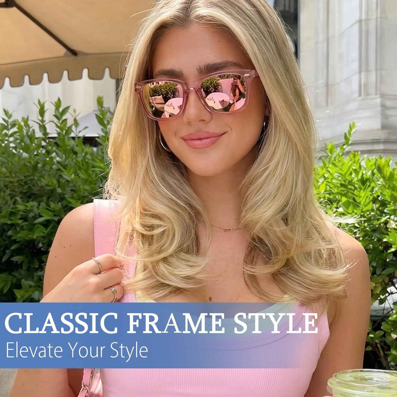 Myiaur Classic Sunglasses for Women Polarized Driving Anti-Glare UV Protection