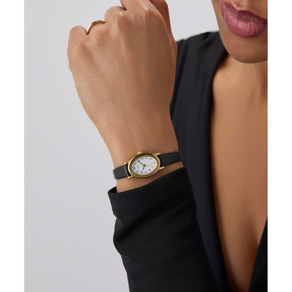 Timex Women's Cavatina Watch - TPearl Dial Gold-Tone Case
