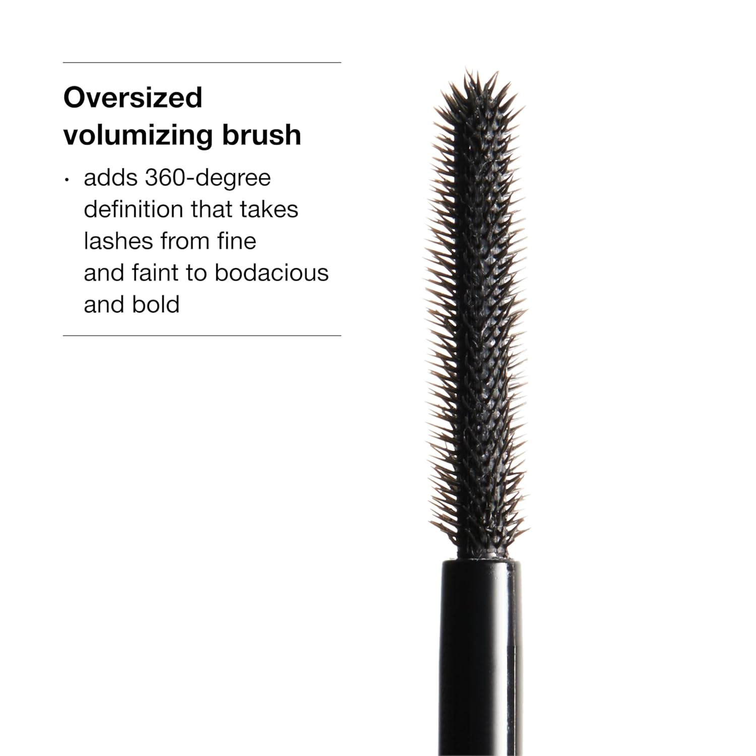 Clinique Chubby Lash Fattening Mascara | Volume, Length + Safe For Sensitive Eyes, Jumbo Jet, 0.3 Fl Oz