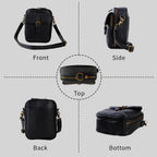 Leather Crossbody Bag For Women,Anti-Theft Messenger Bag With Large Capacity,Built-In Purse Card Slots Shoulder Sling Bag