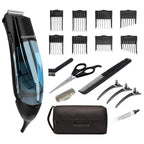 Remington Vacuum Hair Clippers For Men, Mess-Free Haircut & Beard Trimmer Kit With Hair Collection Chamber, Dual Motor Power, 18-Piece Grooming Set
