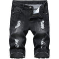 Men'S Ripped Denim Shorts & Jeans Summer Casual Classic Straight Distressed Ripped Short Jeans