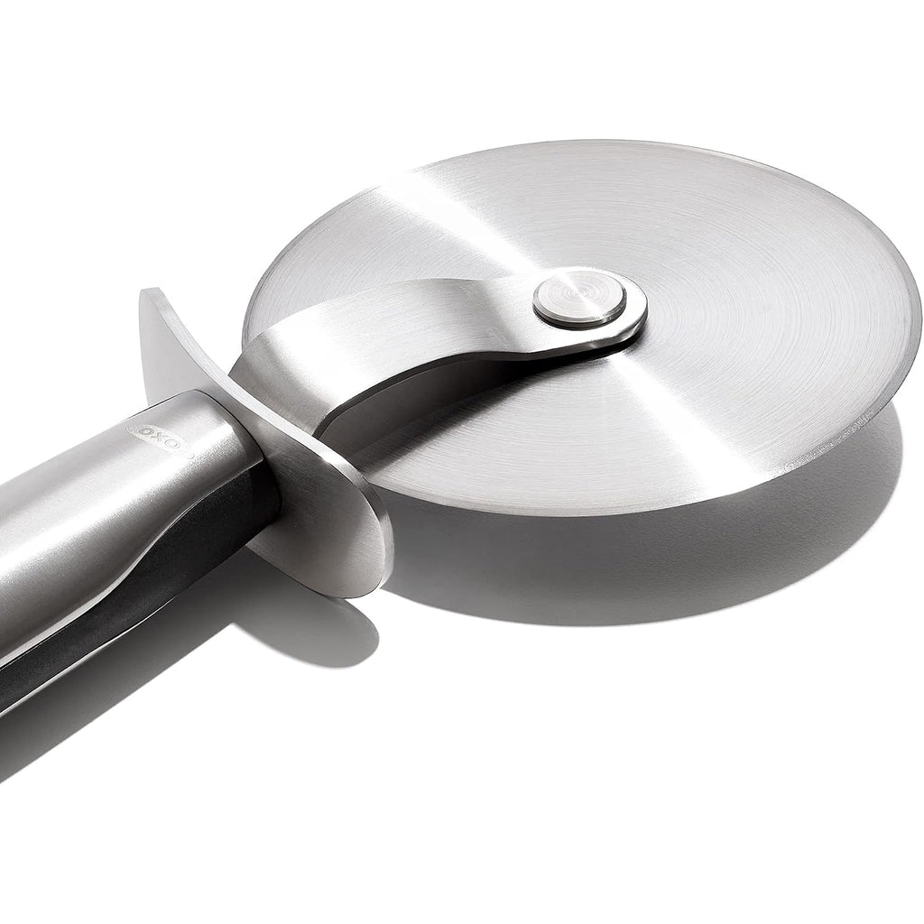 Oxo Steel 4" Pizza Wheel | Large 10Cm Diameter Stainless Steel Wheel That Can Cut Thin Or Thick Pasta