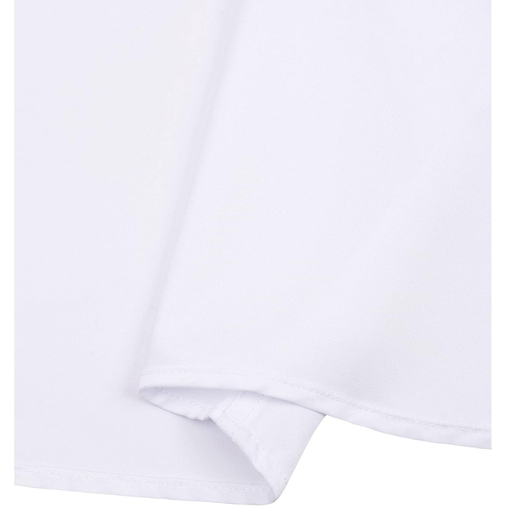 Alimens & Gentle Mens Short Sleeve Dress Shirts Wrinkle Free Solid Casual Button Down Shirts With Pocket