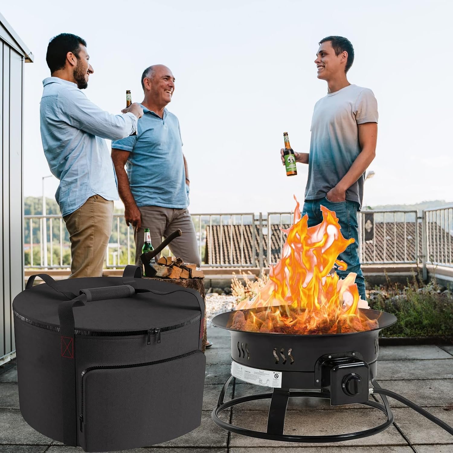 Carrying Bag For Outland Firebowl 823 Outdoor Portable Propane Fire Pit Carrying Bag For Firebowl 870 Water-Resistant 19 Inch Gas Fire Pit Carry Bag For Outland Fire Bowl 893