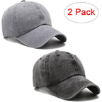 Pffy 2 Packs Vintage Washed Distressed Baseball Cap Golf Dad Hat For Men Women