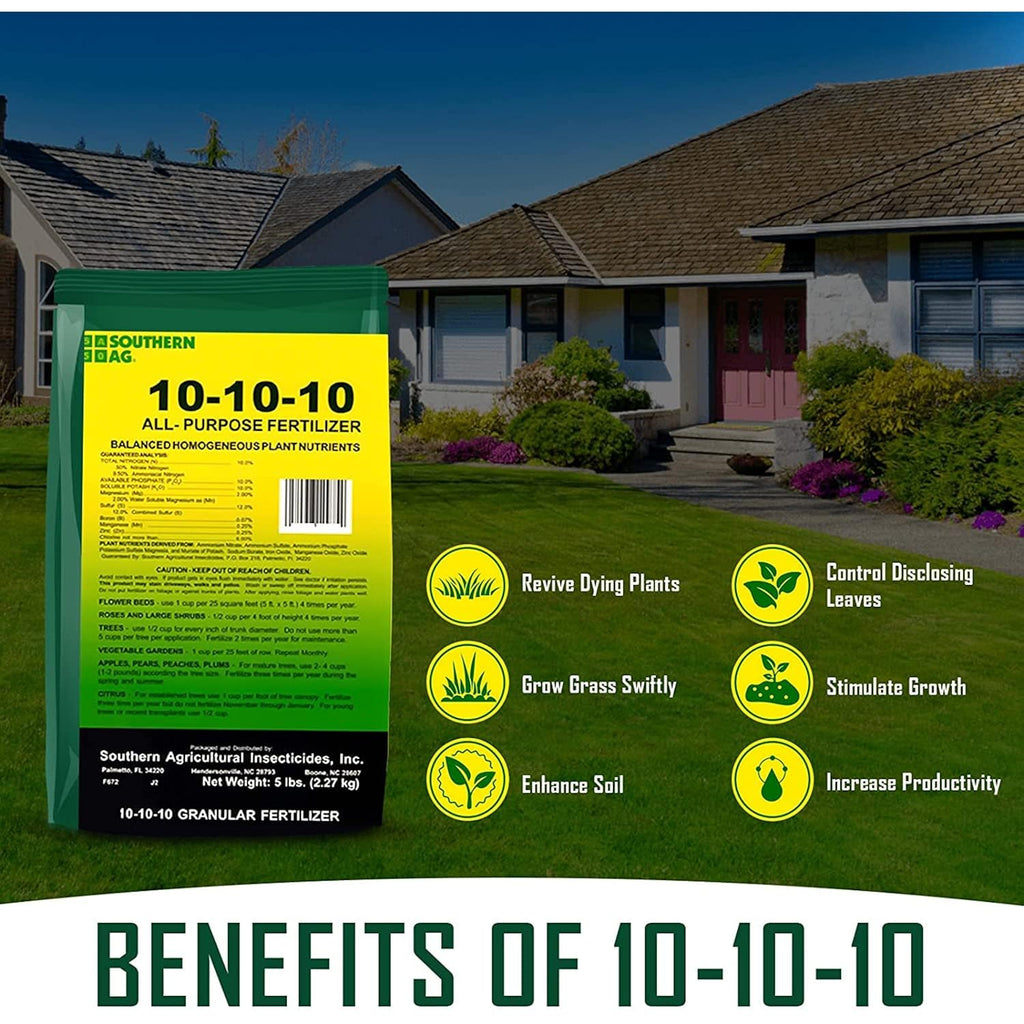 Southern Ag All Purpose Granular Fertilizer 10-10-10, 5 Lb Size: 5 Lb