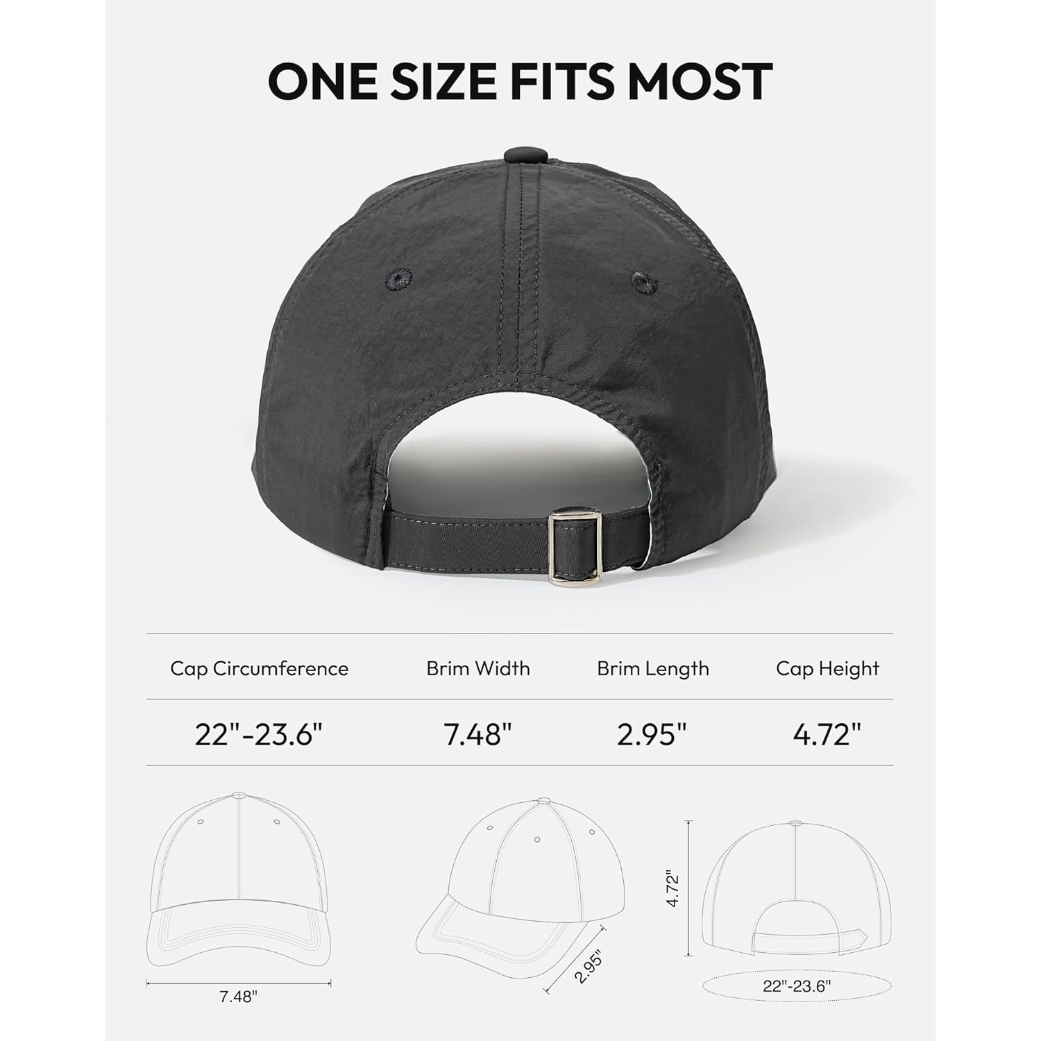 Jeasona UPF 50+ UV Protection Running Hat for Women, Lightweight Quick Dry Packable Sun Protection Baseball Cap
