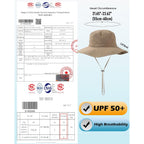 Waterproof Bucket Rain Hat for Women Wide Brim Summer UPF50+ Cowboy Sun Hat Men Foldable Soft Floppy Beach Hat