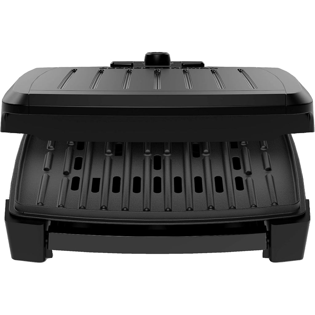 GEORGE FOREMAN® Contact Submersible™ Grill, 5-Serving Grill - Adjustable Temperature Control, Black Plates, Wash the entire grill