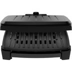 GEORGE FOREMAN® Contact Submersible™ Grill, 5-Serving Grill - Adjustable Temperature Control, Black Plates, Wash the entire grill