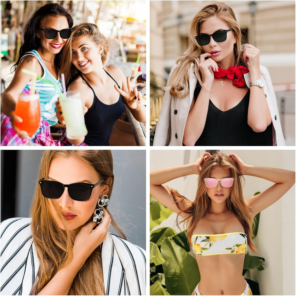 Ougenni Sunglasses For Women Men Vintage Hd Vision Women Sunglasses Classic Retro Uv Protection Lens